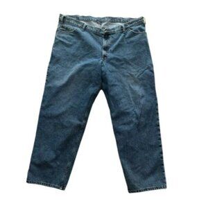 RK Rural King Jeans Blue Denim Mens 46x32 Medium Wash Straight Leg Work Pants